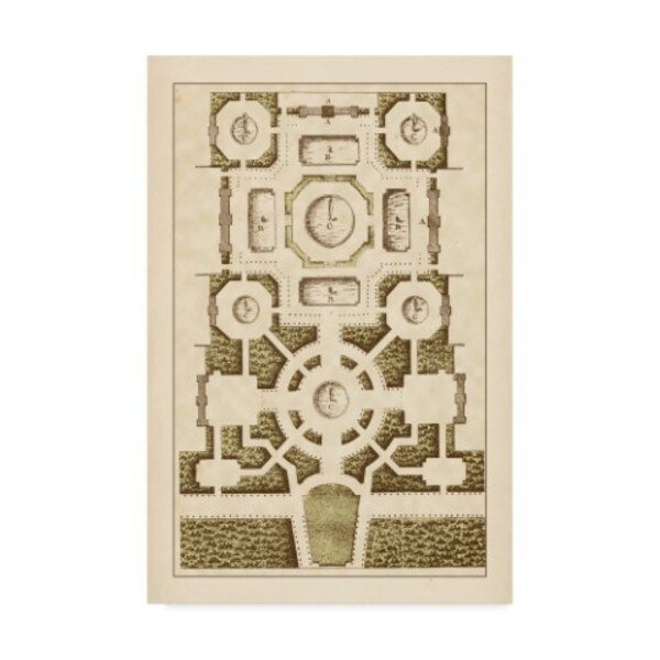 J.F. Blondel 'Garden Maze Iii' Canvas Art, 22x32, Trademark Fine Art, Mfr#: WAG03701-C2232GG